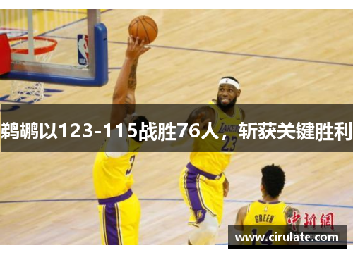鹈鹕以123-115战胜76人，斩获关键胜利